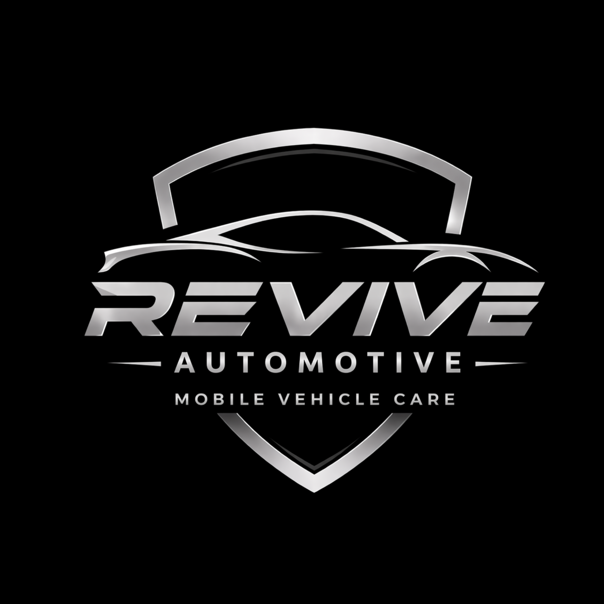 Revive Automotive silver shield logo